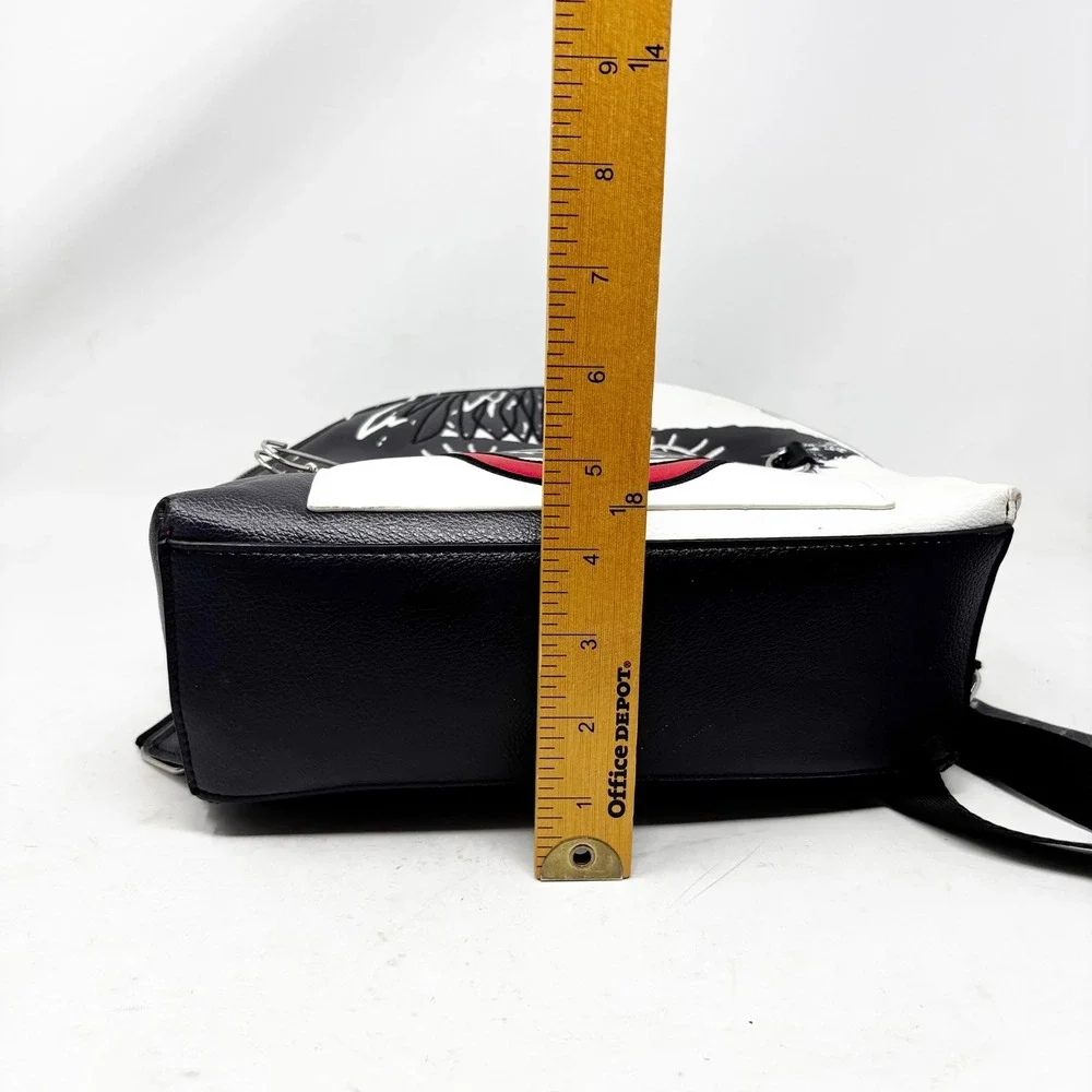 Danielle Nicole Disney Cruella De Vil Look Fabulous Mini Backpack Black White - Picture 12 of 15